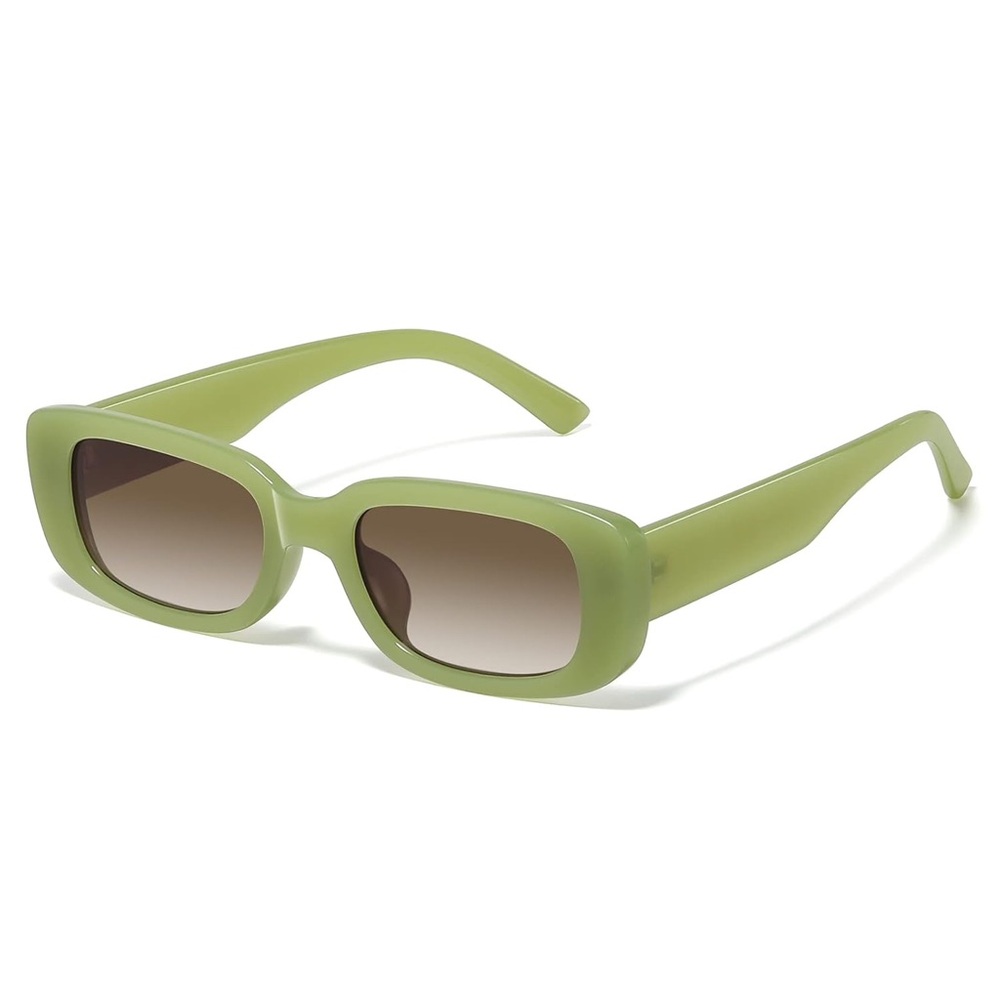 Olive Green Rectangular Women’s Sunglasses